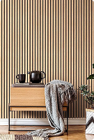 Light wood wall panel