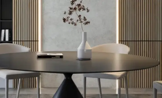 Fluted Panel with LED Strip