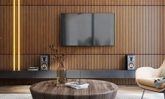 Wooden Slat TV Wall Panel